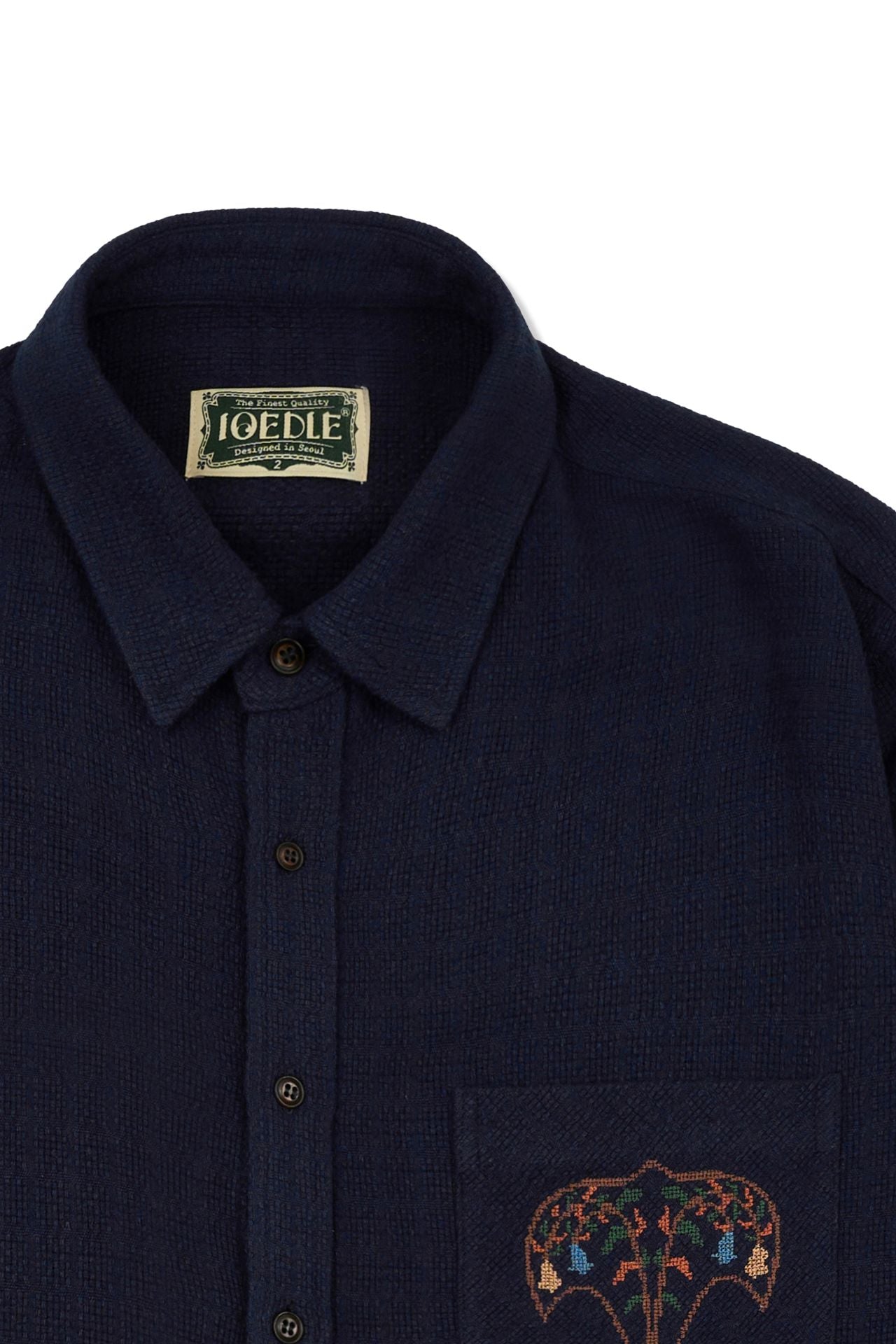 Ioedle - Kite Cross-Stitch Shirt (Navy) product image 4 | TRAB K-Fashion Australia