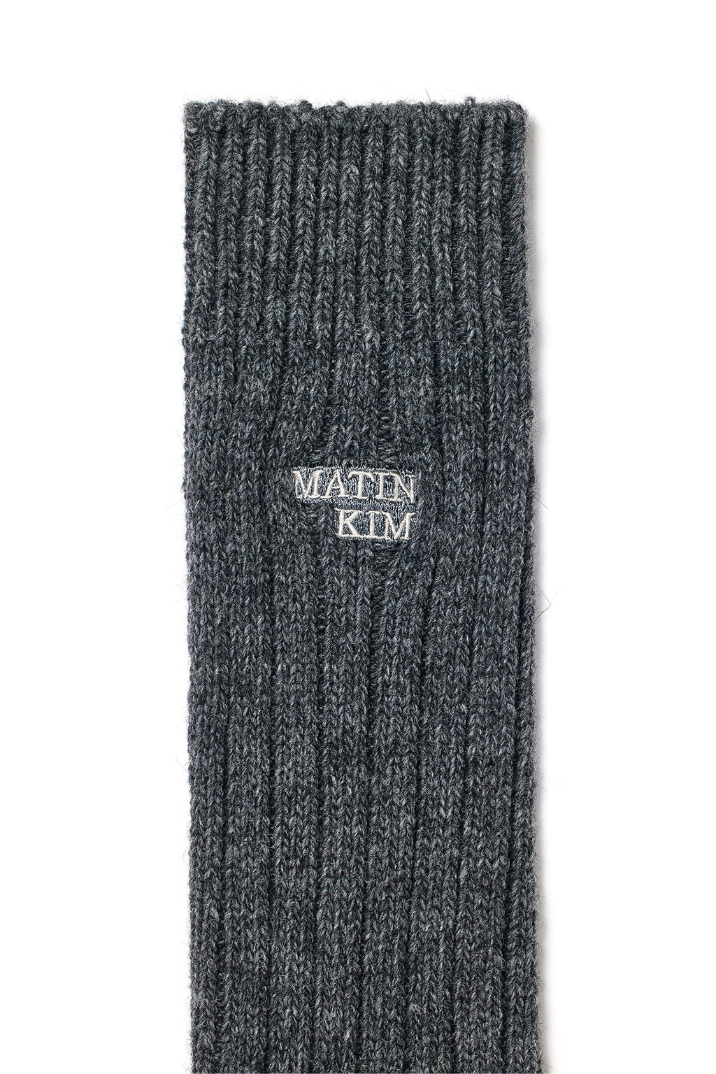 Matin Kim - Wool Blend Crew Socks (Charcoal) product image 3 | TRAB K-Fashion Australia