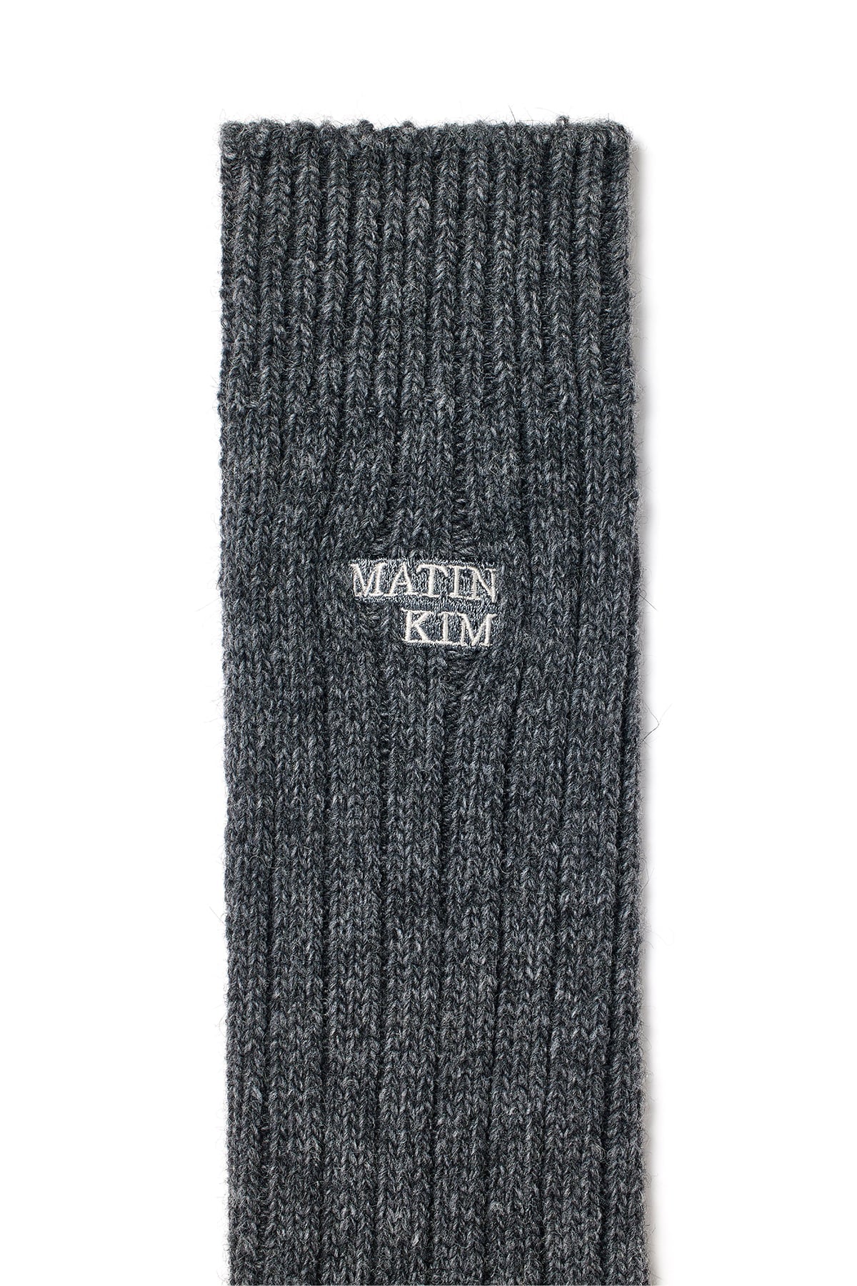 Matin Kim - Wool Blend Crew Socks (Charcoal) product image 3 | TRAB K-Fashion Australia