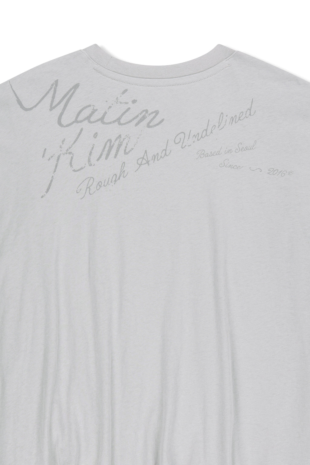 Matin Kim - Blouson Hem Overfit Top (Light Grey) product image 5 | TRAB K-Fashion Australia