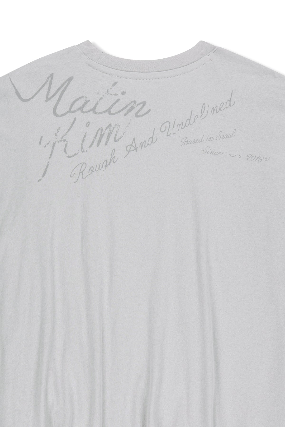 Matin Kim - Blouson Hem Overfit Top (Light Grey) product image 5 | TRAB K-Fashion Australia