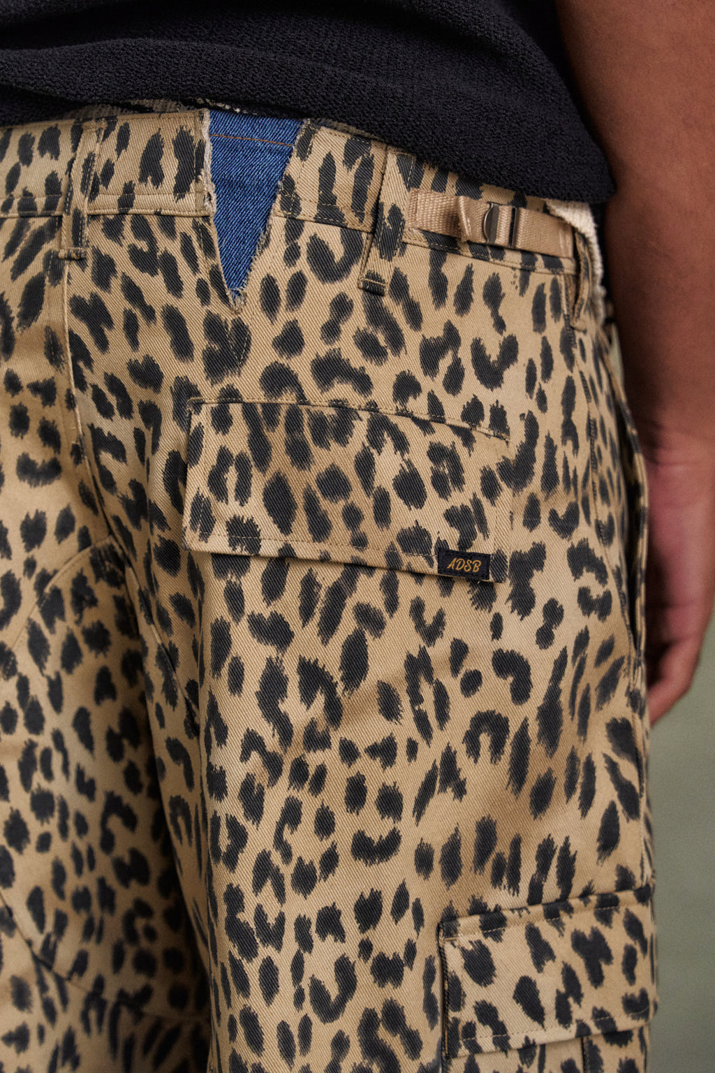 Andersson Bell - Depot Leopard Cargo Shorts (Beige) product image 6 | TRAB K-Fashion Australia