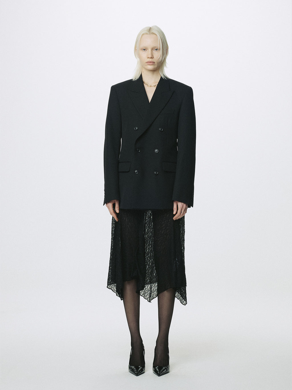 Tonywack - Lace Draped Skirt (Black) product image 1 | TRAB K-Fashion Australia