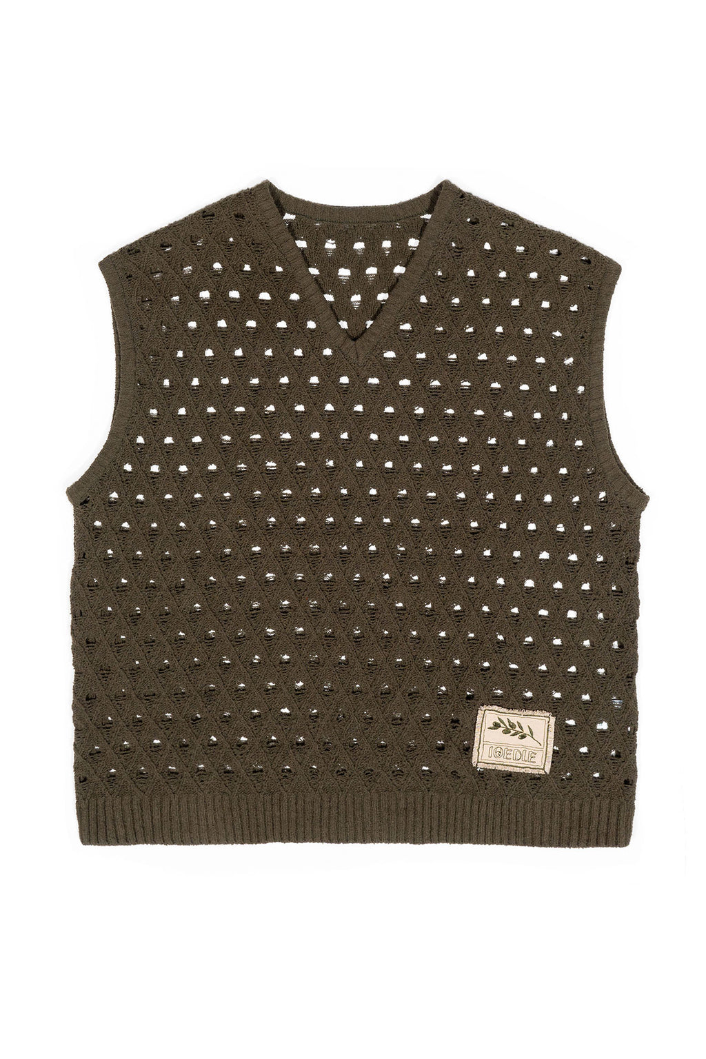 Ioedle - Olive Oil Mesh Vest (Khaki) product image 2 | TRAB K-Fashion Australia