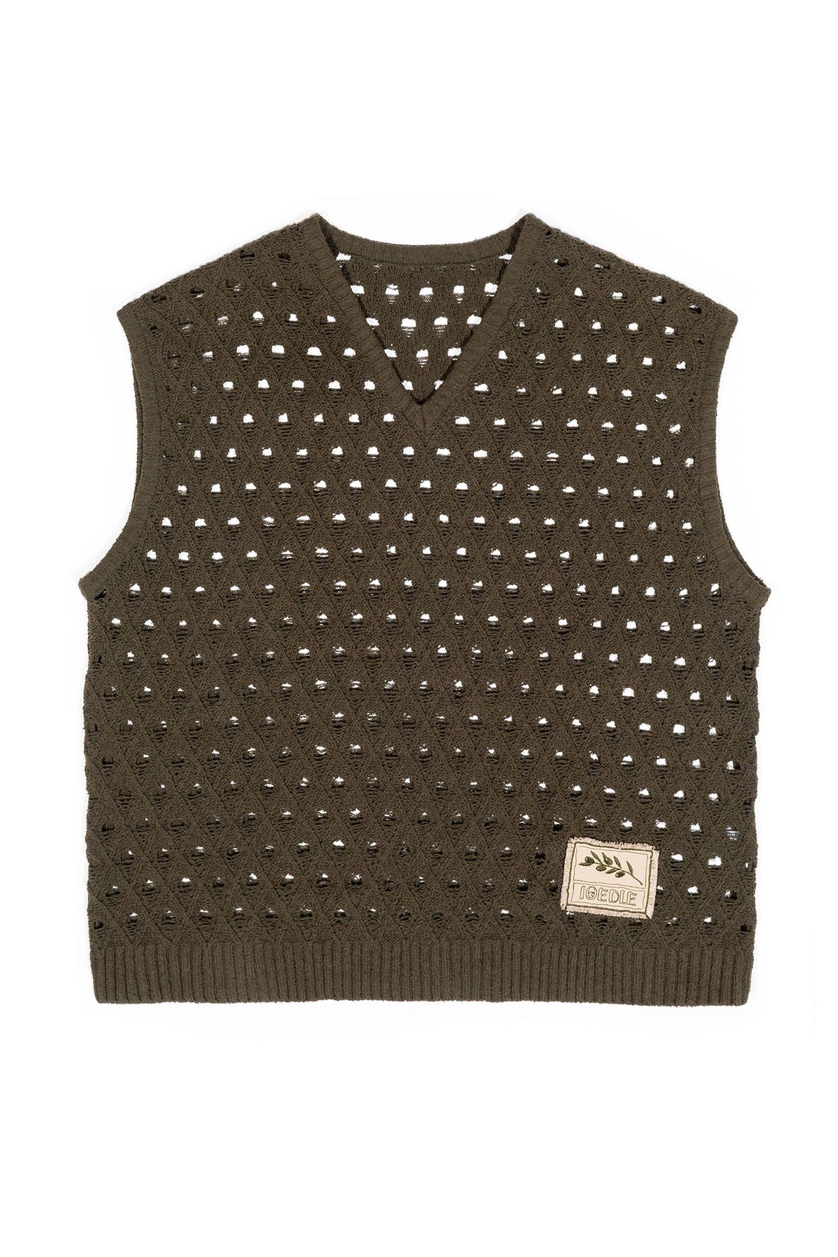 Ioedle - Olive Oil Mesh Vest (Khaki) product image 2 | TRAB K-Fashion Australia