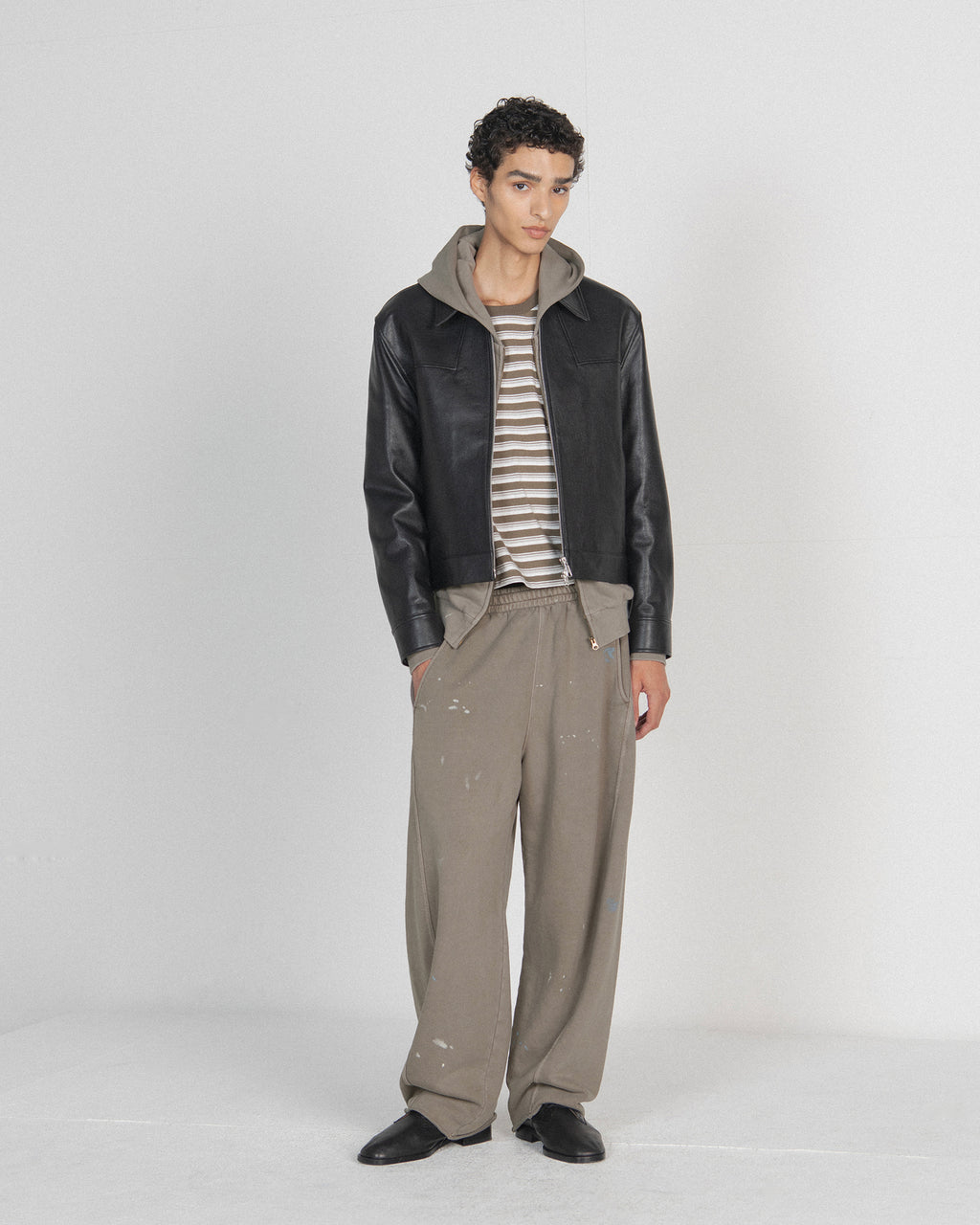 Brownyard - Leather Blouson (Black) product image 1 | TRAB K-Fashion Australia