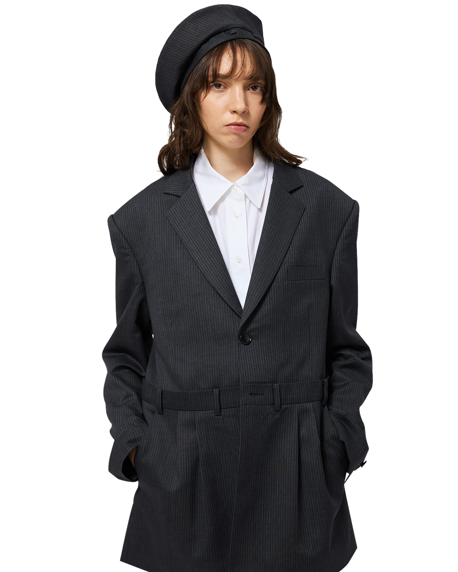 Kimhe Kim - Stripped Beret (Grey) product image 12 | TRAB K-Fashion Australia