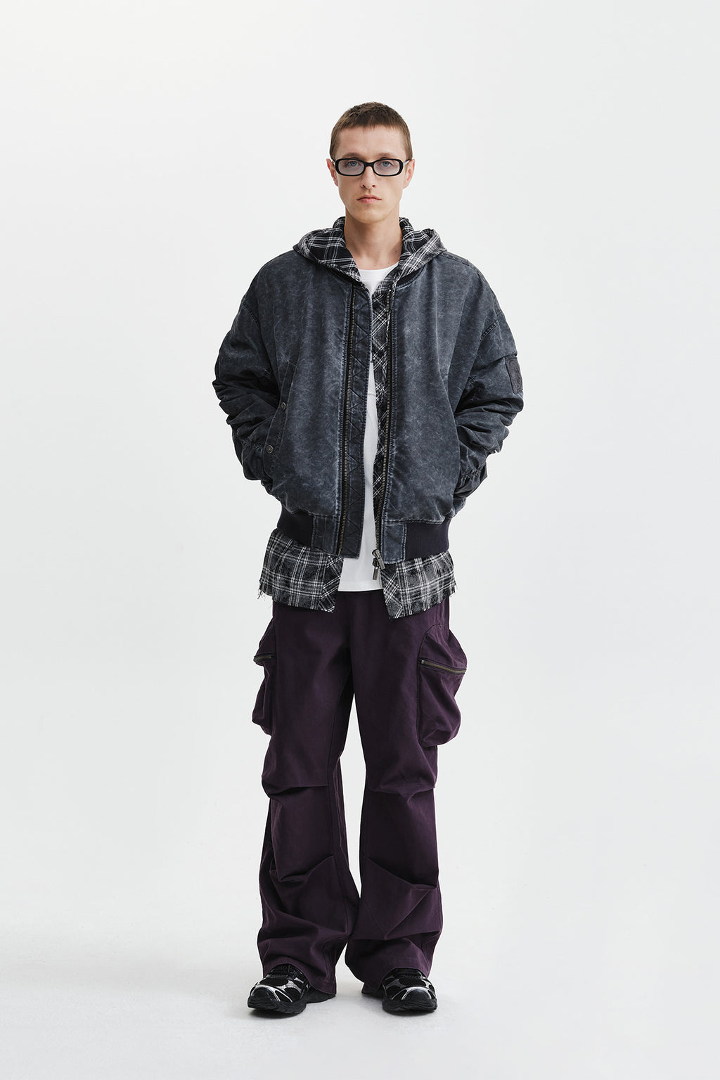 Matin Kim - Pigment Coated Back Logo Jumper (Charcoal) product image 13 | TRAB K-Fashion Australia