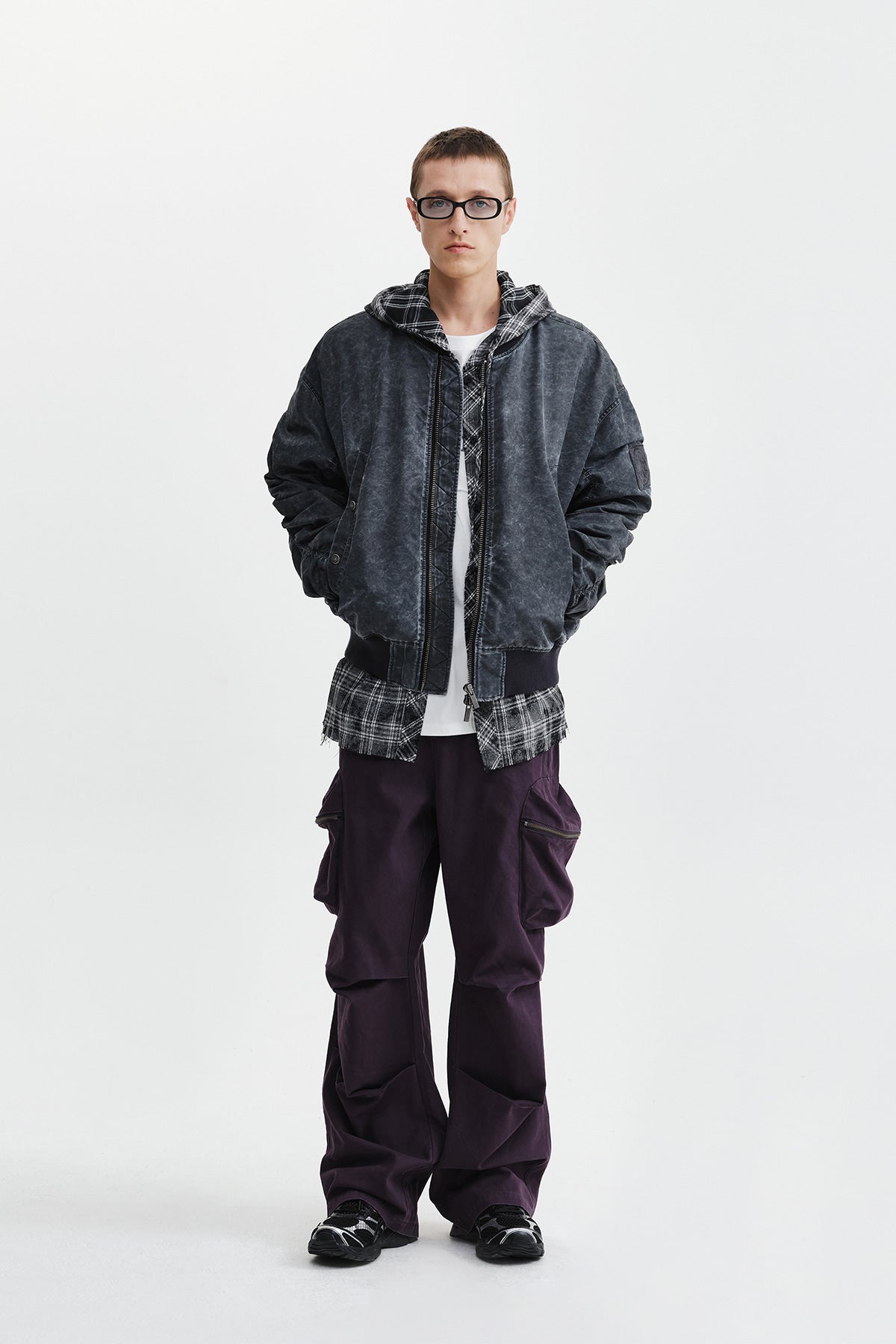 Matin Kim - Pigment Coated Back Logo Jumper (Charcoal) product image 13 | TRAB K-Fashion Australia