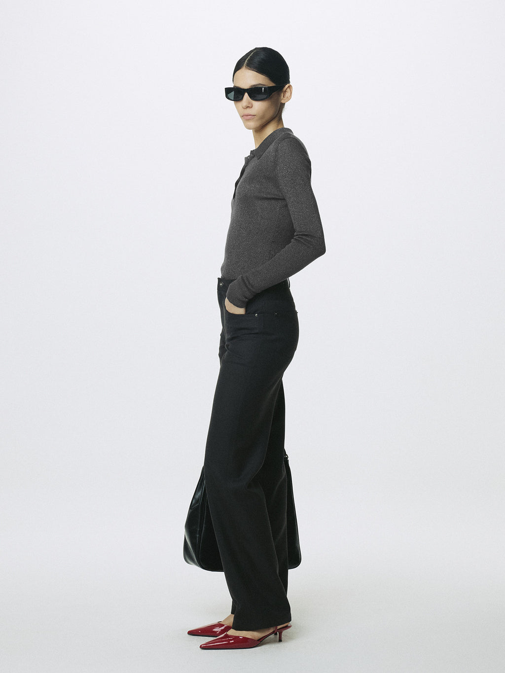 Tonywack - Wool 5 Pocket Straight Pants (Dark Charcoal) product image 8 | TRAB K-Fashion Australia