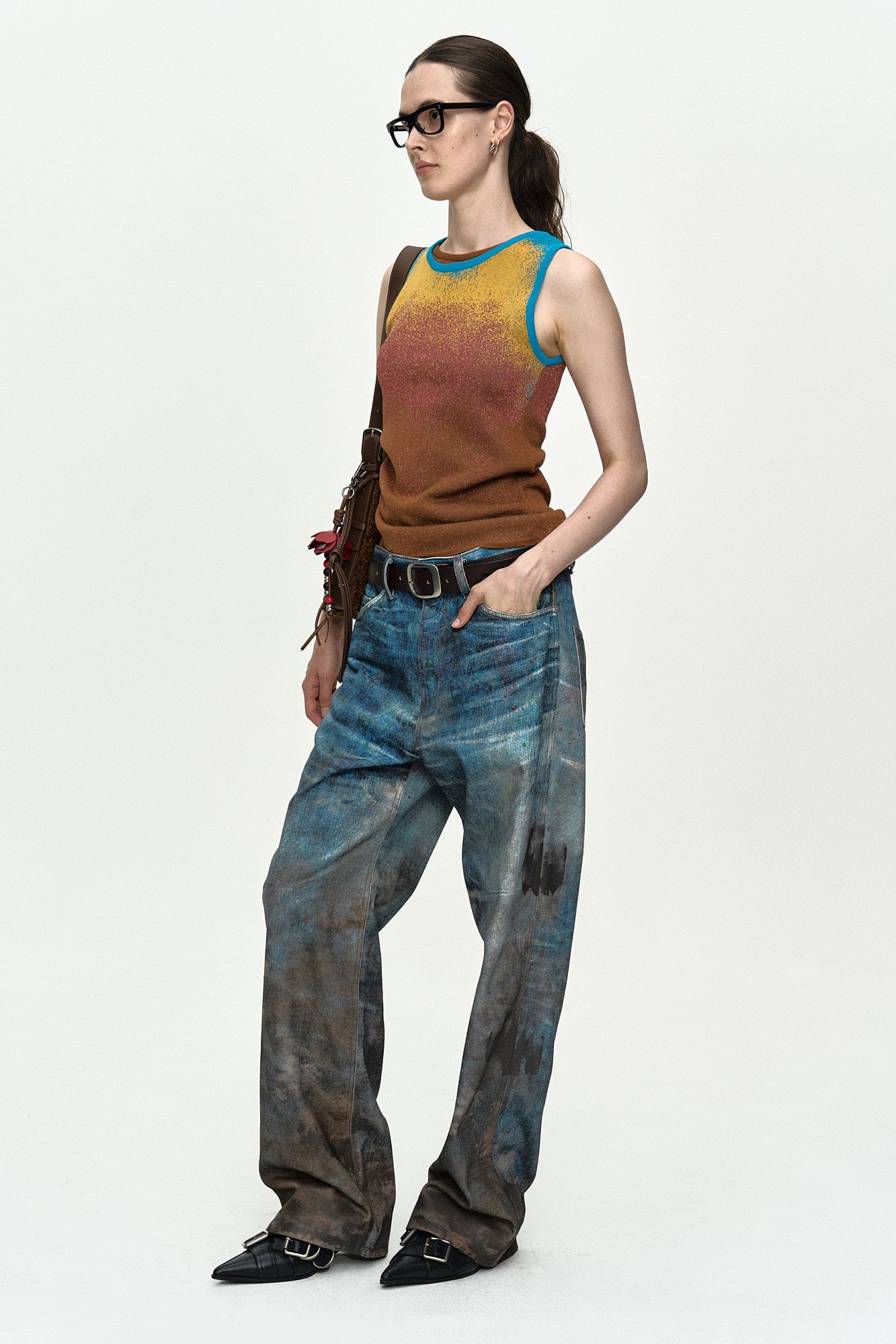 Andersson Bell - Airbrush Asym Tank Top (Multi) product image 3 | TRAB K-Fashion Australia