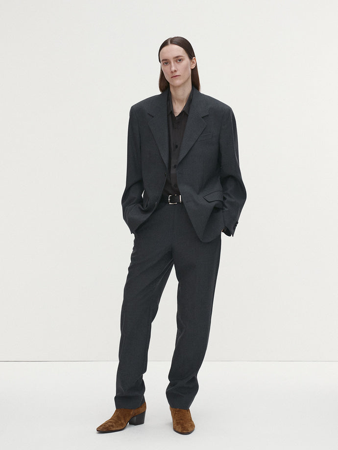 Tonywack - Virgin Wool Relaxed Tailored Jacket (Grey) product image 2 | TRAB K-Fashion Australia