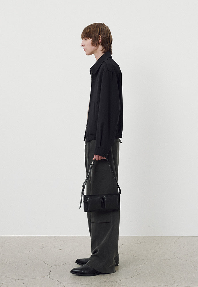 Tonywack - Drape Cupro Belted Pants (Ripe Olive) product image 3 | TRAB K-Fashion Australia