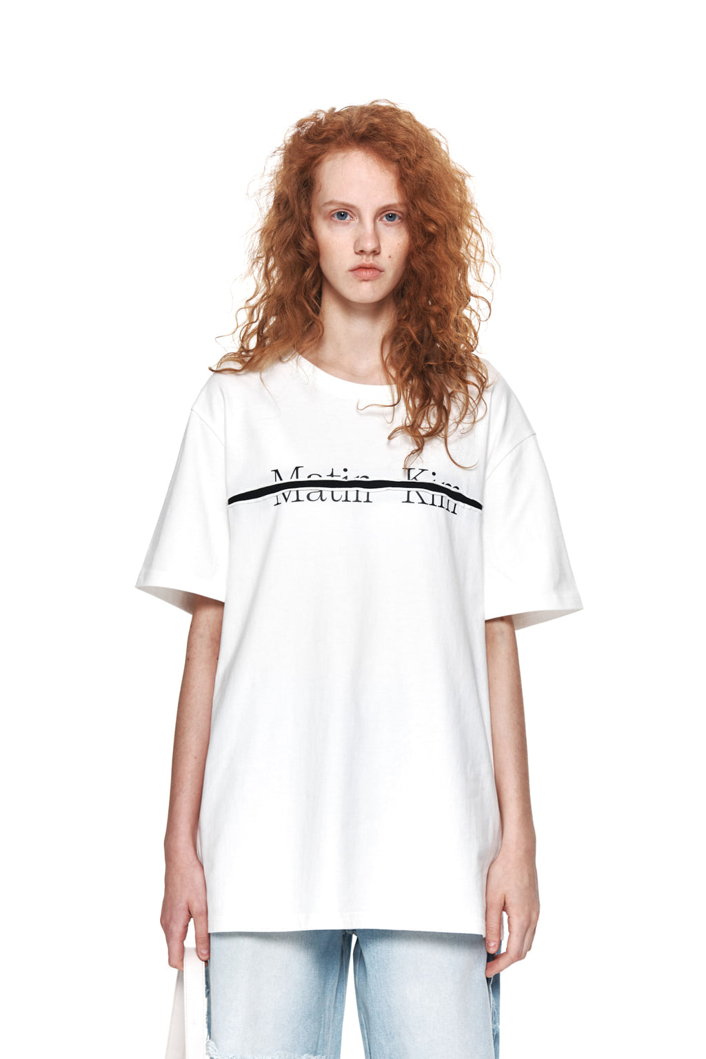 Matin Kim - Logo Cutted Layered Top (White) product image 5 | TRAB K-Fashion Australia