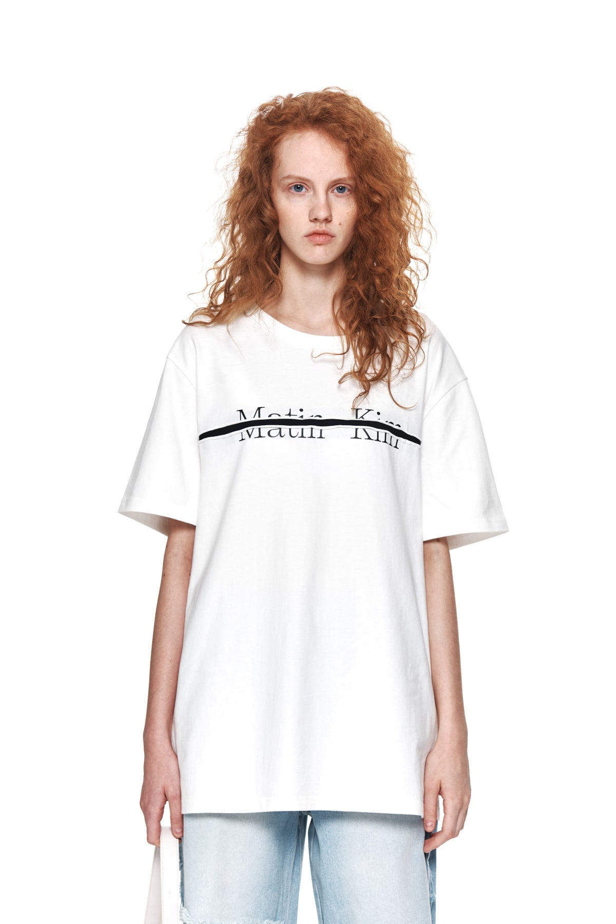 Matin Kim - Logo Cutted Layered Top (White) product image 5 | TRAB K-Fashion Australia