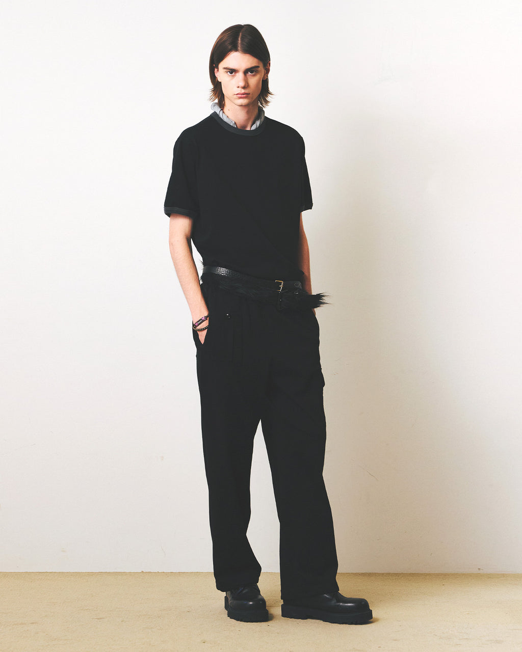Eastlogue - 11 Ringer T-shirts (Charcoal & Black) product image 4 | TRAB K-Fashion Australia