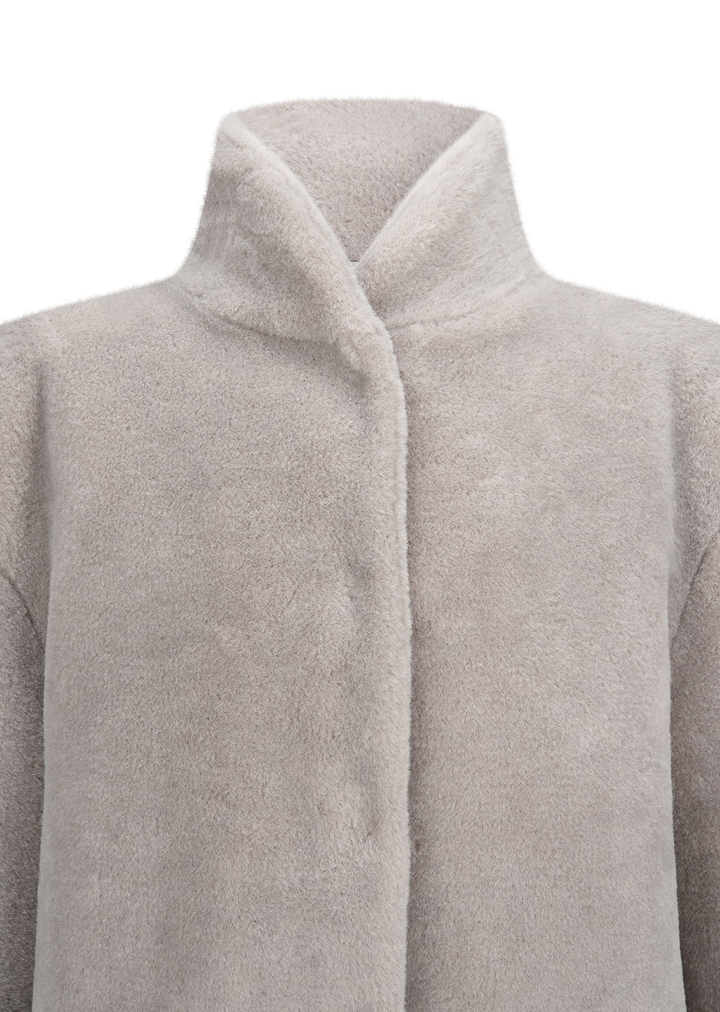 Amomento - shearling mid jacket (Grey) product image 14 | TRAB K-Fashion Australia