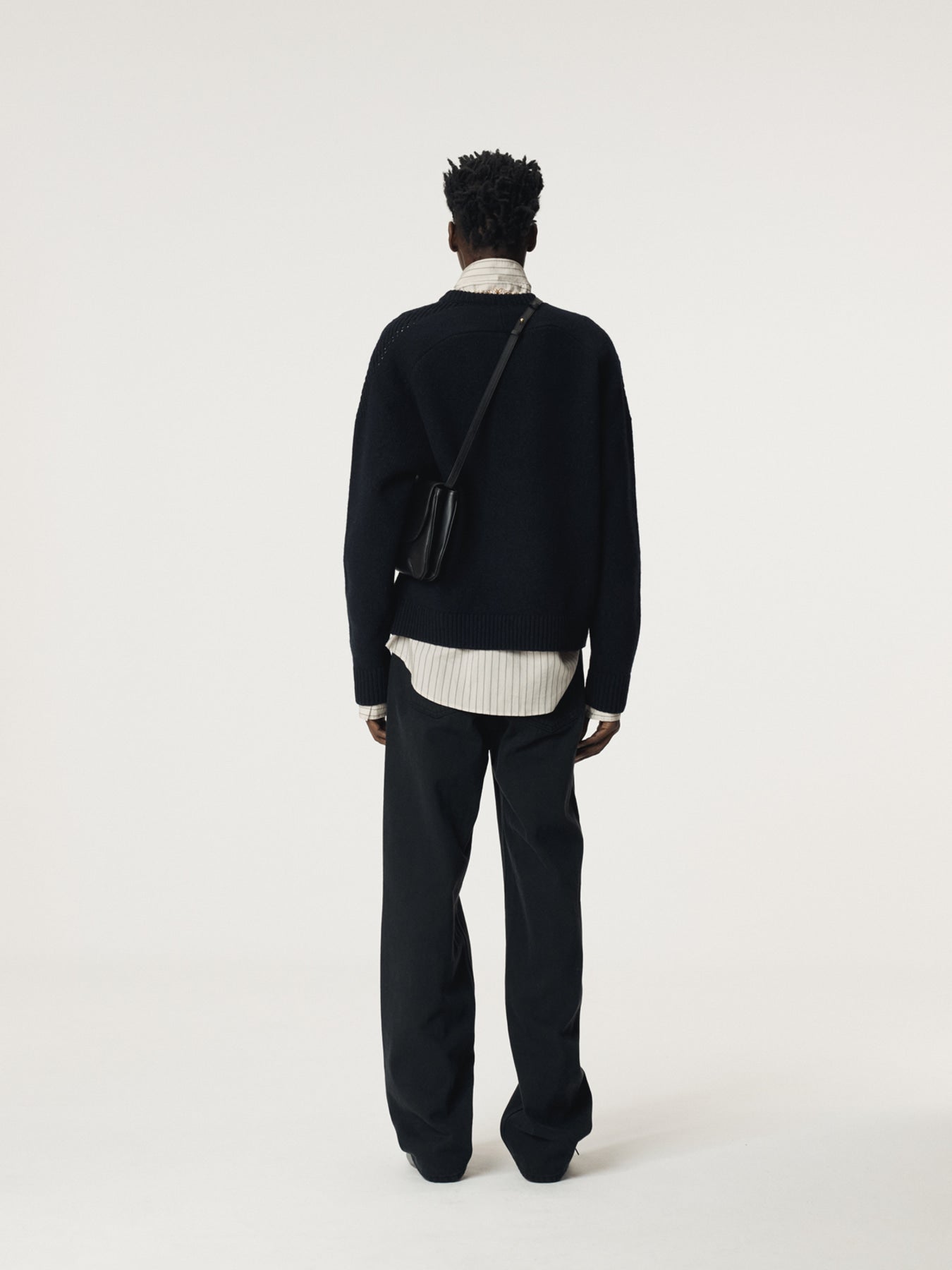 Recto - Shetland Wool Knit Top (Dark Navy) product image 3 | TRAB K-Fashion Australia