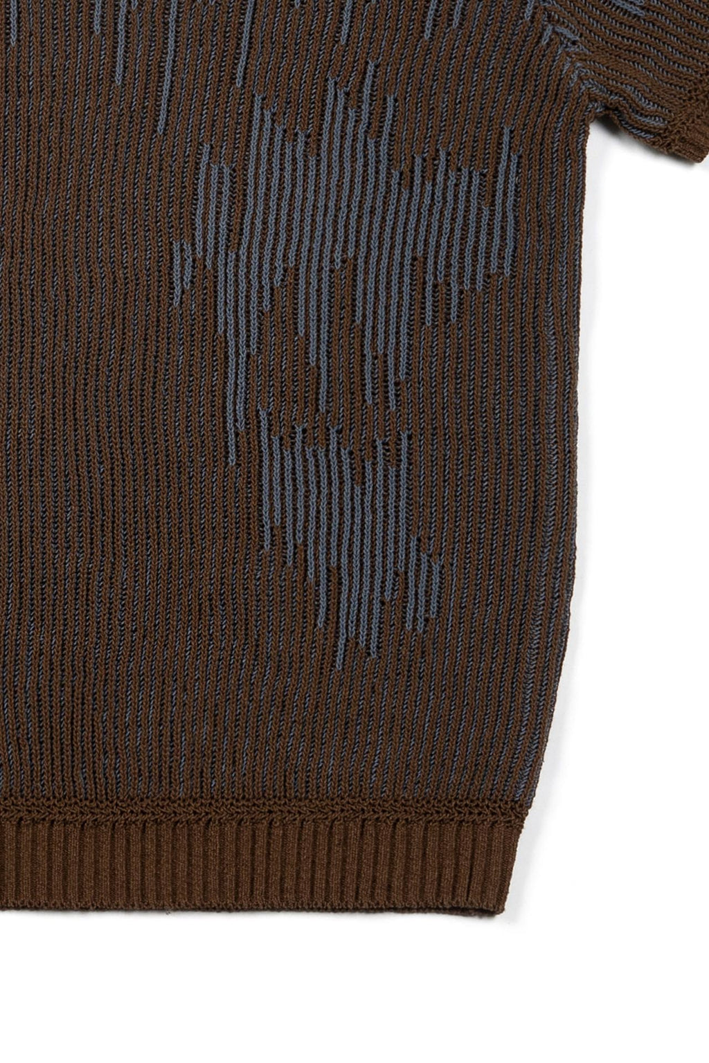 Ioedle - Artificial Meteor Shower Collared Short Sleeve Knit (Brown) product image 5 | TRAB K-Fashion Australia