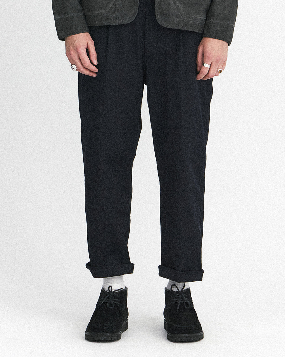 Eastlogue - Gent Pleat Pants (Black) product image 2 | TRAB K-Fashion Australia