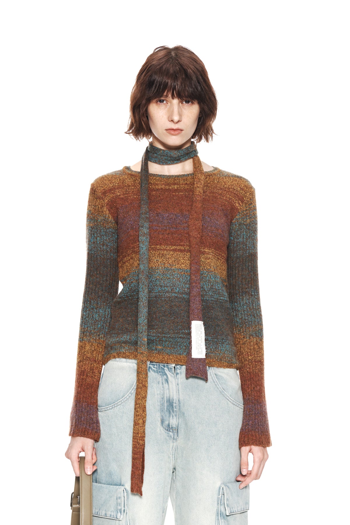 Matin Kim - Gradation Snug Knit Muffler (Brown) product image 5 | TRAB K-Fashion Australia