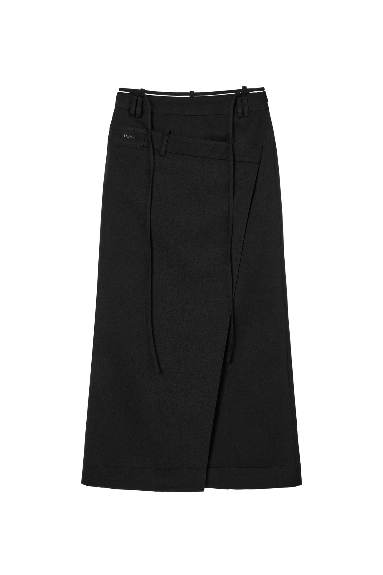 Deinet - Belt Long Raw Skirt (Black) product image 11 | TRAB K-Fashion Australia