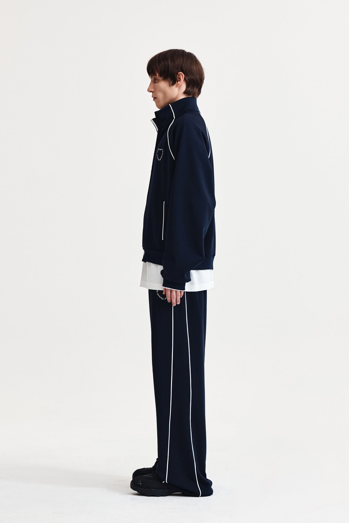 Matin Kim - Heart Logo Track Pants (Navy) product image 11 | TRAB K-Fashion Australia