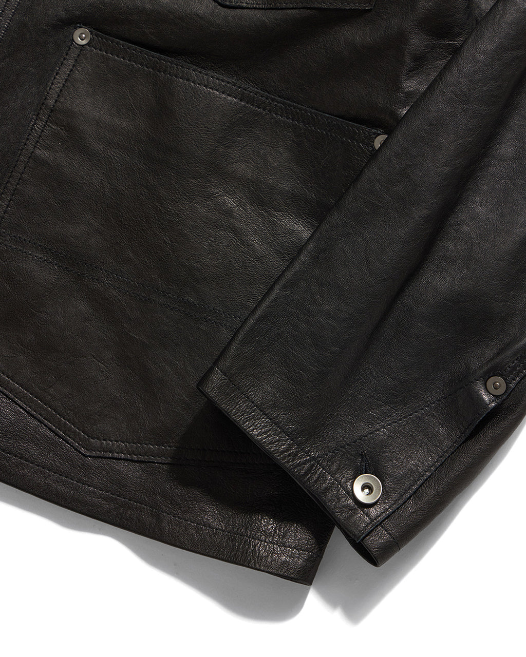 Eastlogue - Railman Work Leather Jacket (Black) product image 4 | TRAB K-Fashion Australia