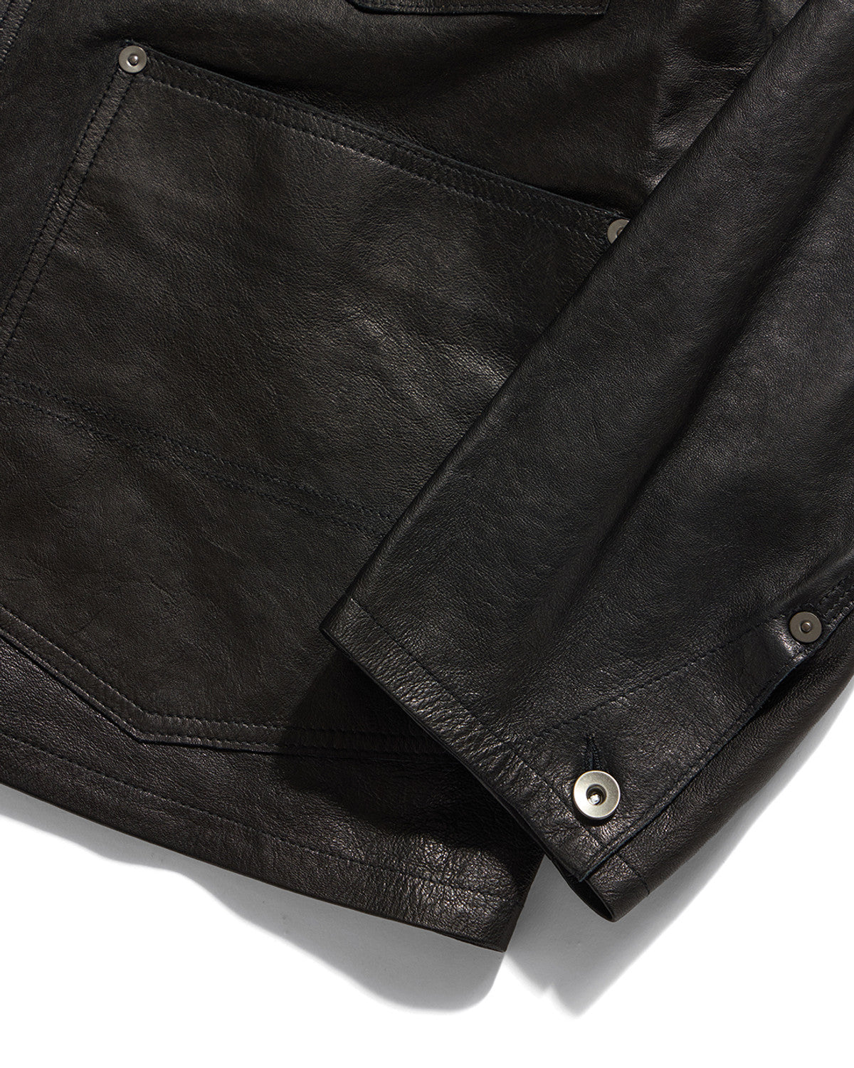 Eastlogue - Railman Work Leather Jacket (Black) product image 4 | TRAB K-Fashion Australia