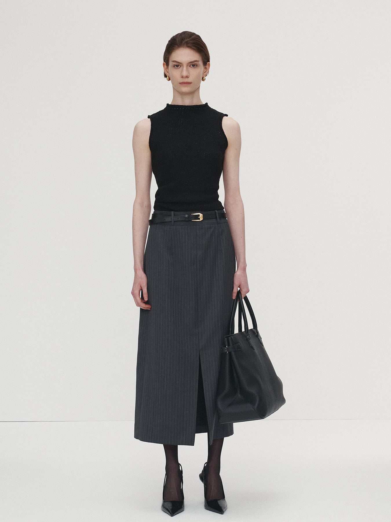 Tonywack - Cotton Twisted Sleeveless Knit (Black) product image 2 | TRAB K-Fashion Australia