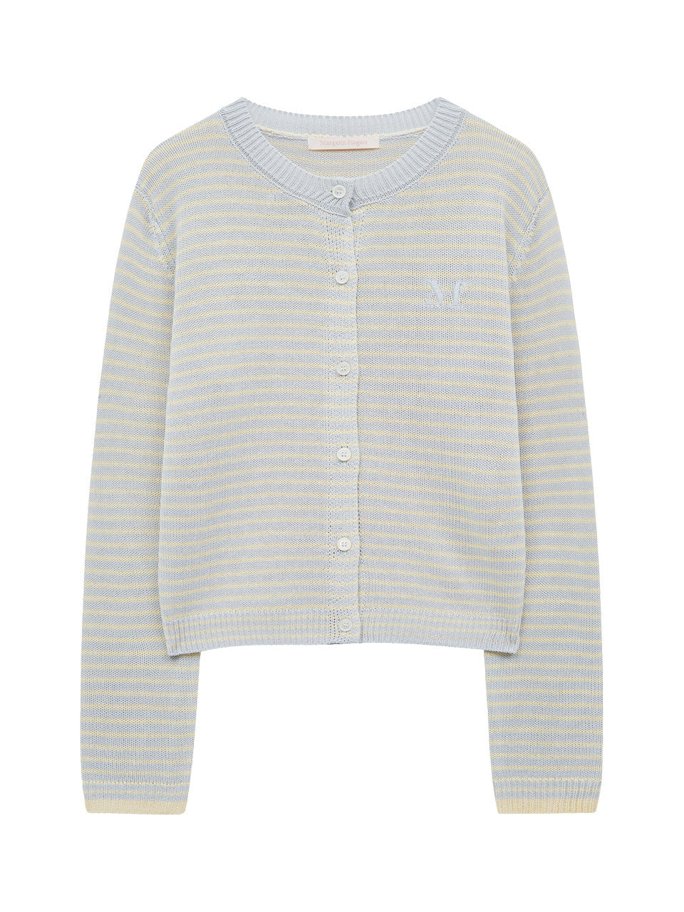 Margarin Fingers - Logo Stripe Cardigan (Light Blue) product image 2 | TRAB K-Fashion Australia