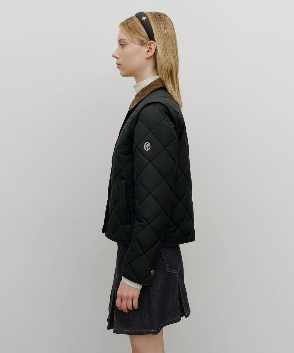Marithe & Francois Girbaud - Detachable Quilting Jacket (Black) product image 2 | TRAB K-Fashion Australia
