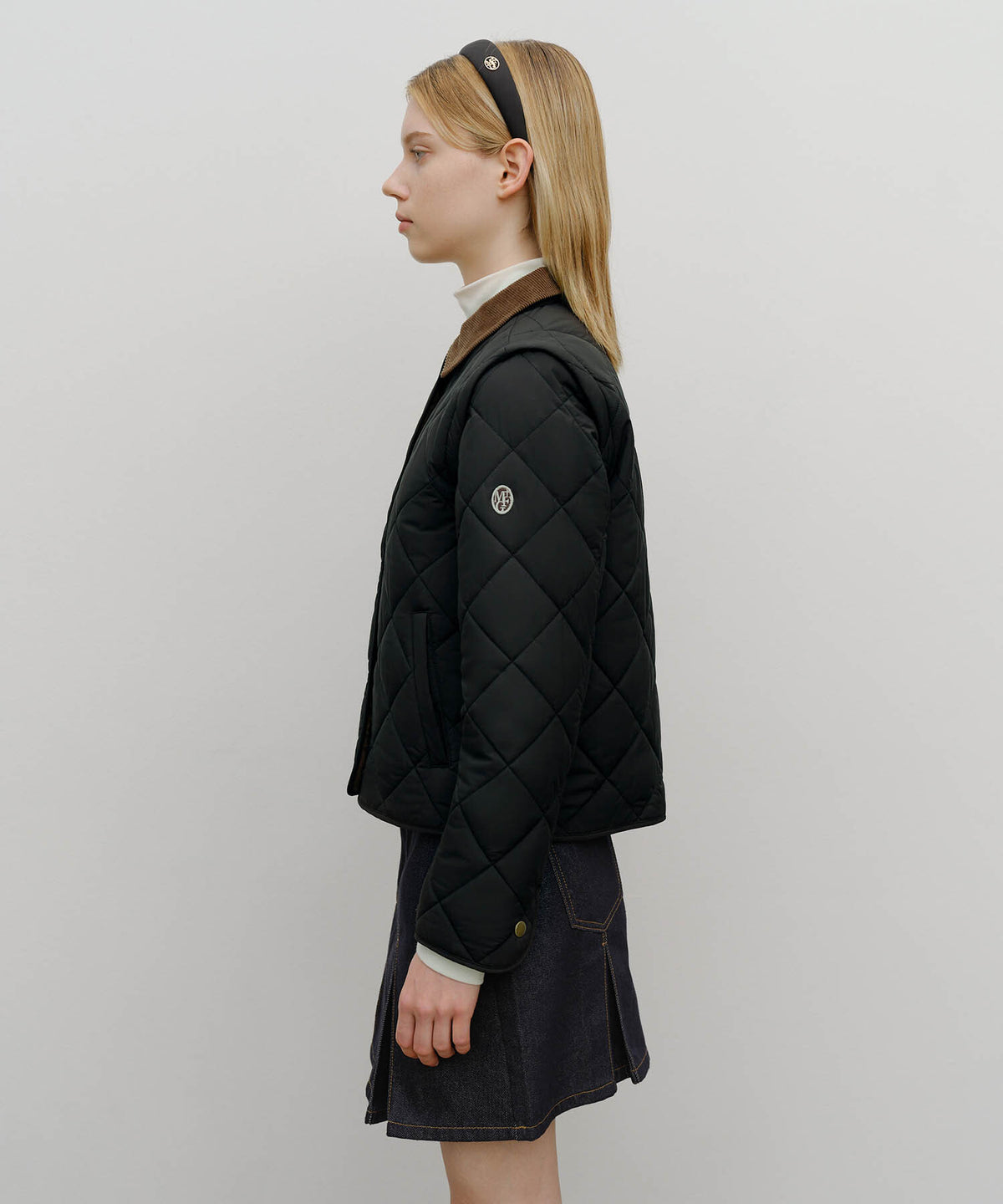 Marithe & Francois Girbaud - Detachable Quilting Jacket (Black) product image 2 | TRAB K-Fashion Australia