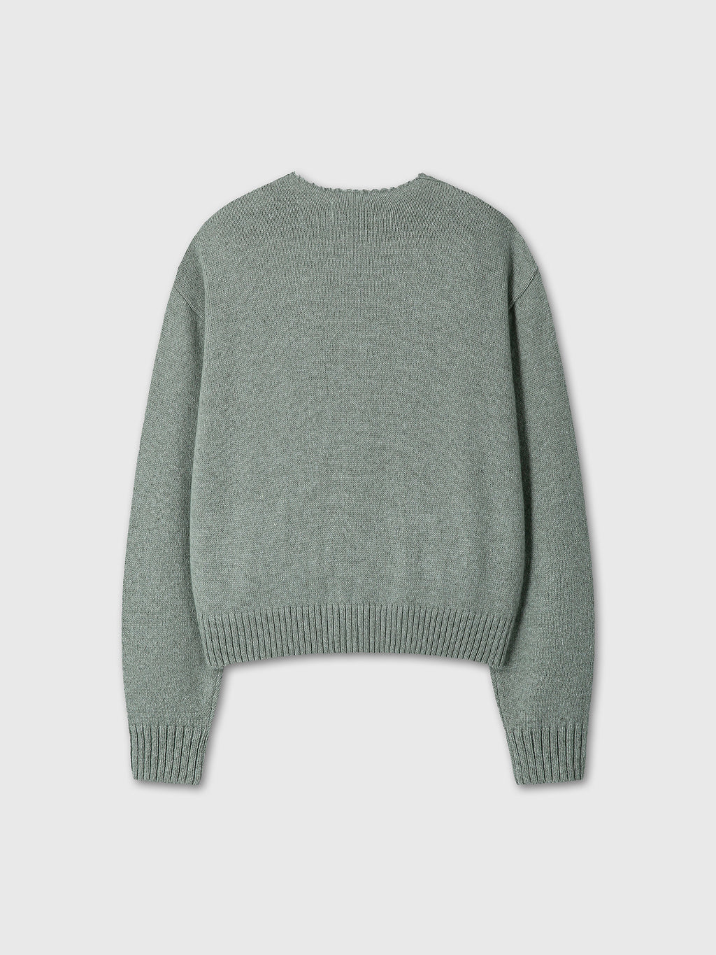 Tonywack - Shetland Wool Raw Cardigan (Sage Green) product image 9 | TRAB K-Fashion Australia