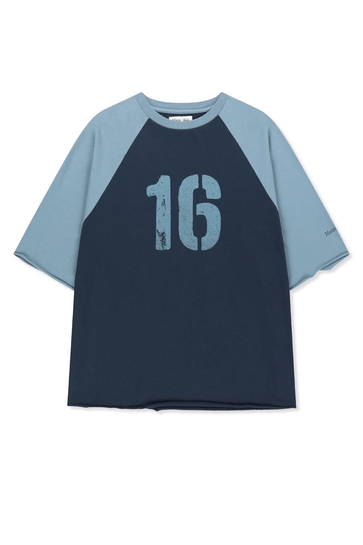 Matin Kim - Raw Edge Raglan Top (Navy) product image 17 | TRAB K-Fashion Australia