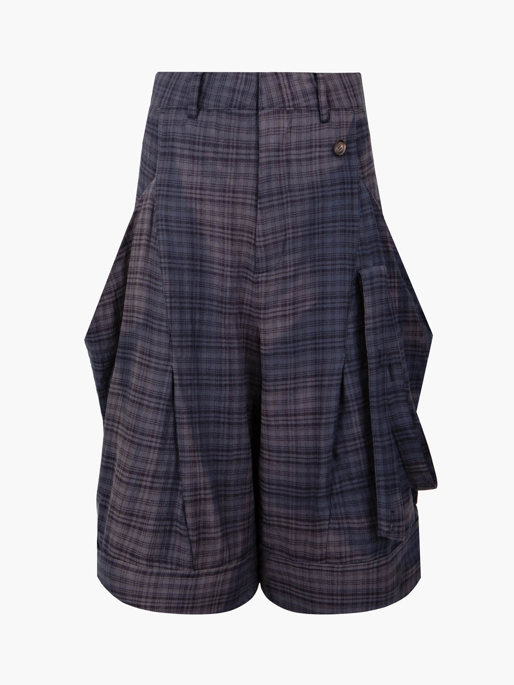 Jiyong Kim - Sun-Bleached Layered Strap Half Trousers (Navy) product image 7 | TRAB K-Fashion Australia
