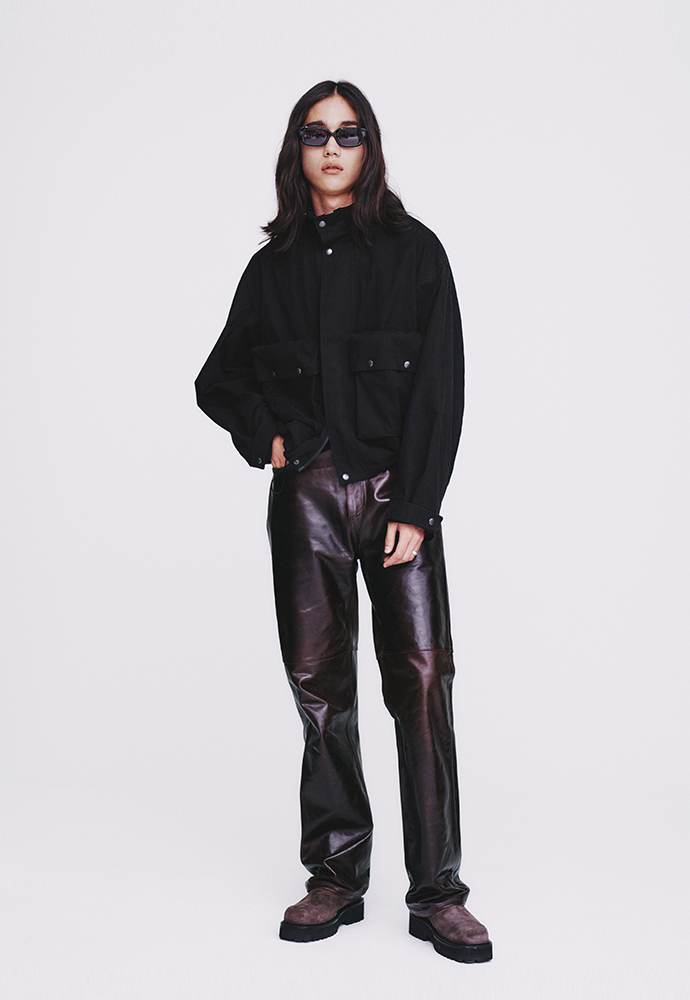 Tonywack - Washed C/P Utility Pocket Zip Jacket (Matt Black) product image 4 | TRAB K-Fashion Australia