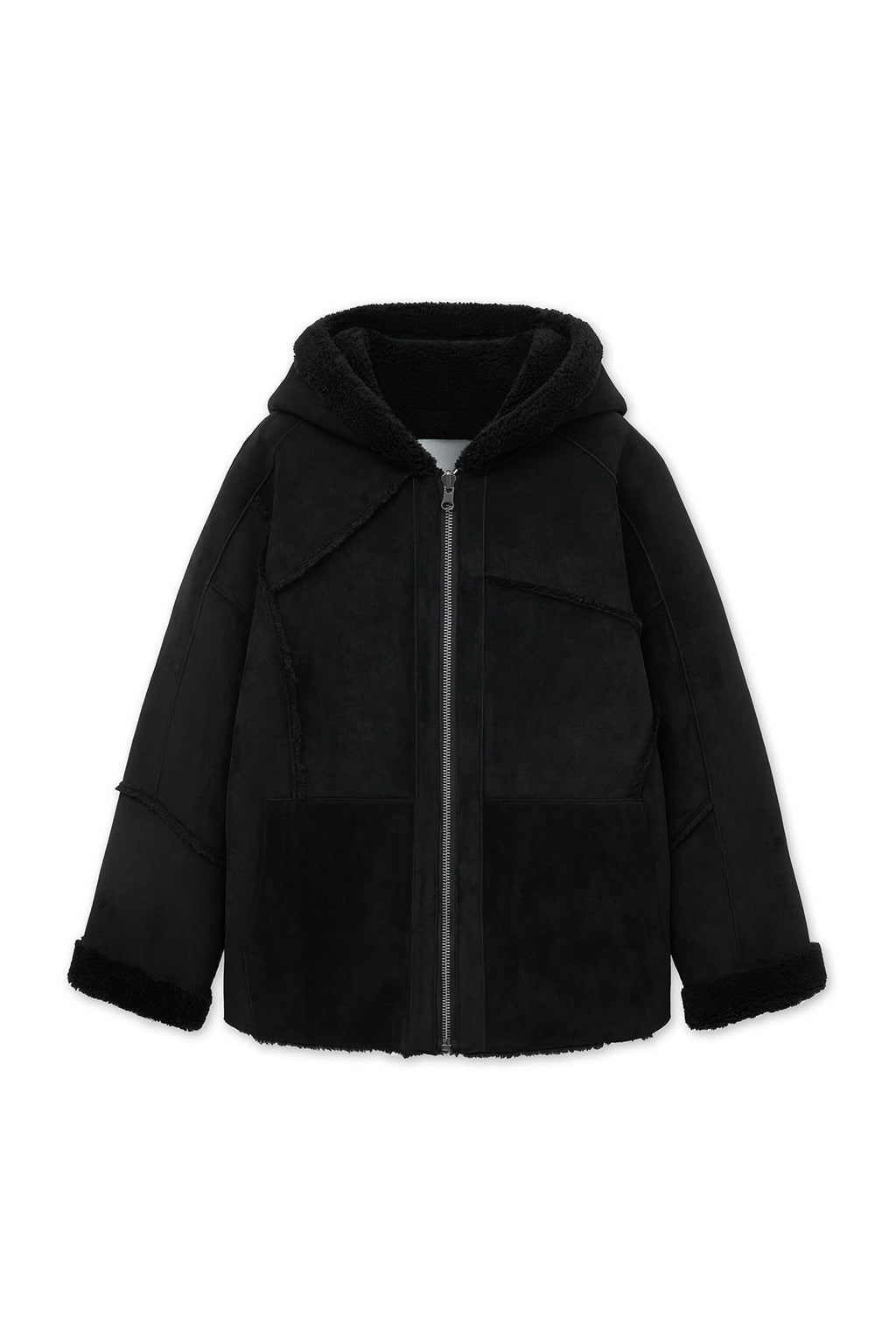 Matin Kim - Reversible Hoody Mustang (Black) product image 1 | TRAB K-Fashion Australia