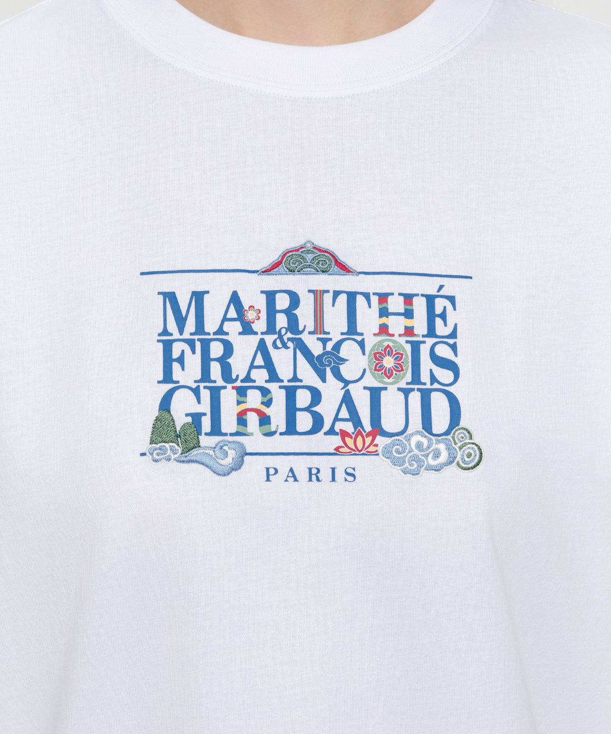 Marithe & Francois Girbaud - [Pre-order – Ships 21 Sep] Seoul Exclusive Classic Logo Tee (White) product image 4 | TRAB K-Fashion Australia