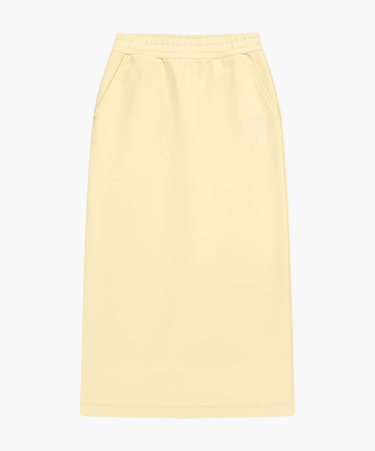 Marithe & Francois Girbaud - Classic Logo Sweat Long Skirt (Butter) product image 6 | TRAB K-Fashion Australia