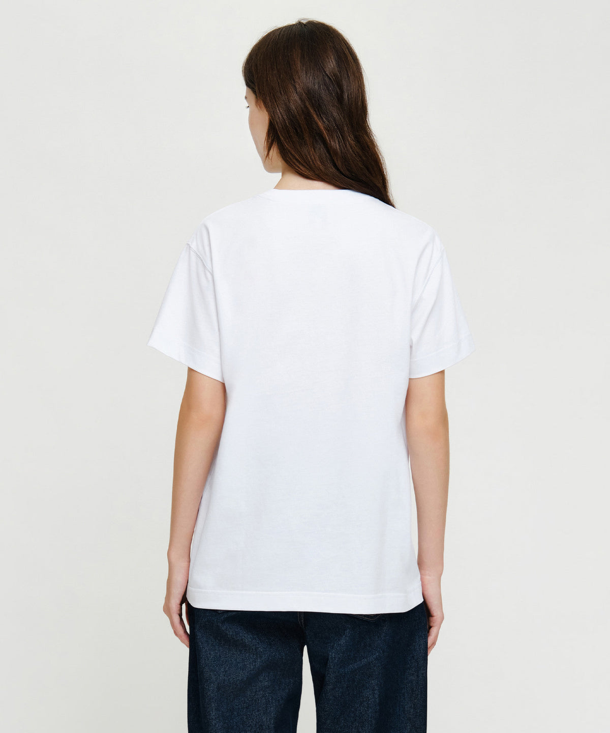 Marithe & Francois Girbaud - [Pre-order – Ships 21 Sep] Seoul Exclusive Classic Logo Tee (White) product image 3 | TRAB K-Fashion Australia