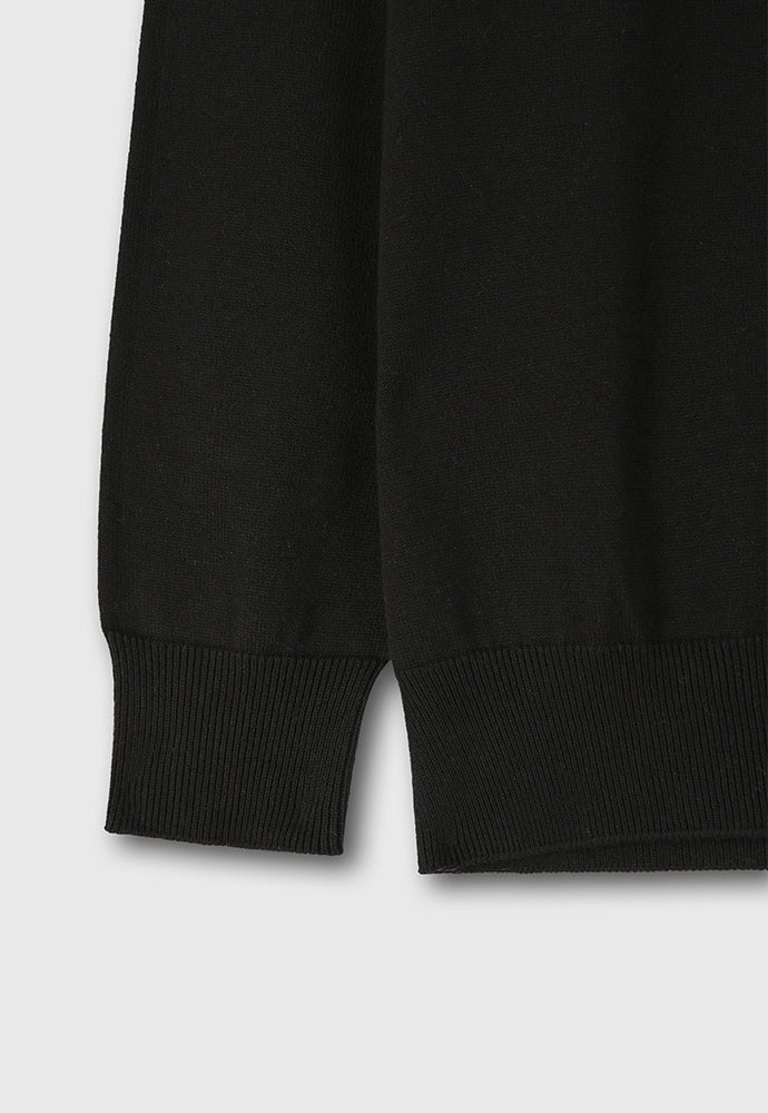 Tonywack - High Count Whole Garment Saddle Neck Knit (Black) product image 11 | TRAB K-Fashion Australia