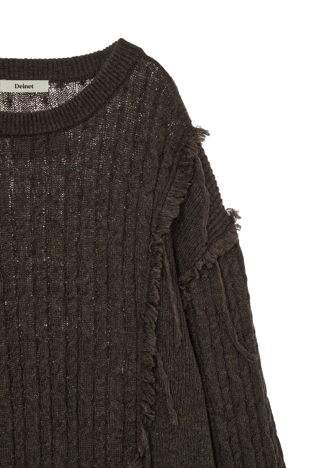 Deinet - Cabled Pullover Knit (Brown) product image 5 | TRAB K-Fashion Australia