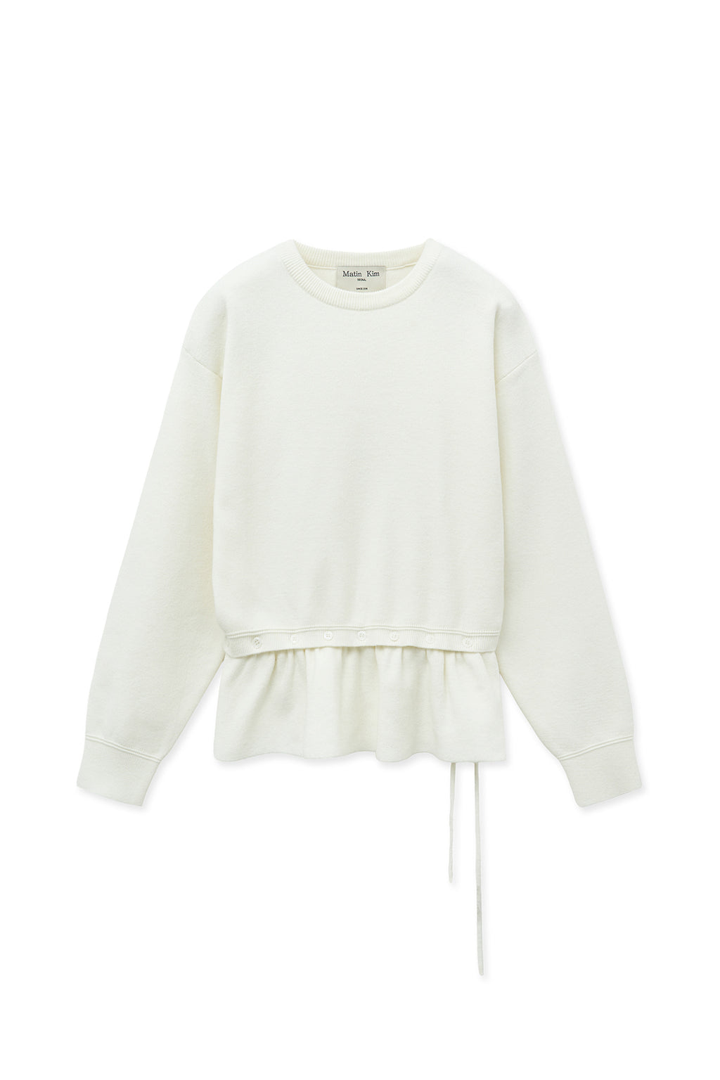 Matin Kim - Detachable Skirt Knit Pullover (Ivory) product image 2 | TRAB K-Fashion Australia