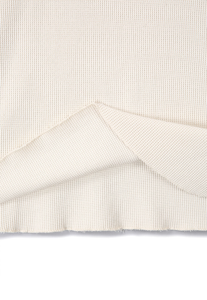 Art if acts - Garment Dyed Waffle Henley (Cream) product image 10 | TRAB K-Fashion Australia