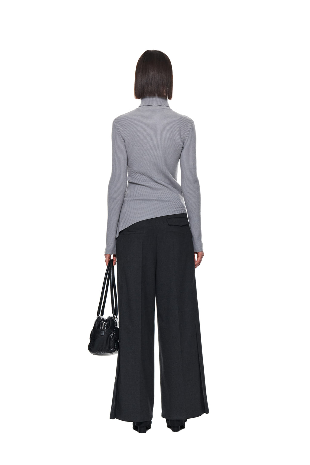 Matin Kim - Side Pleats Trouser (Charcoal) product image 7 | TRAB K-Fashion Australia