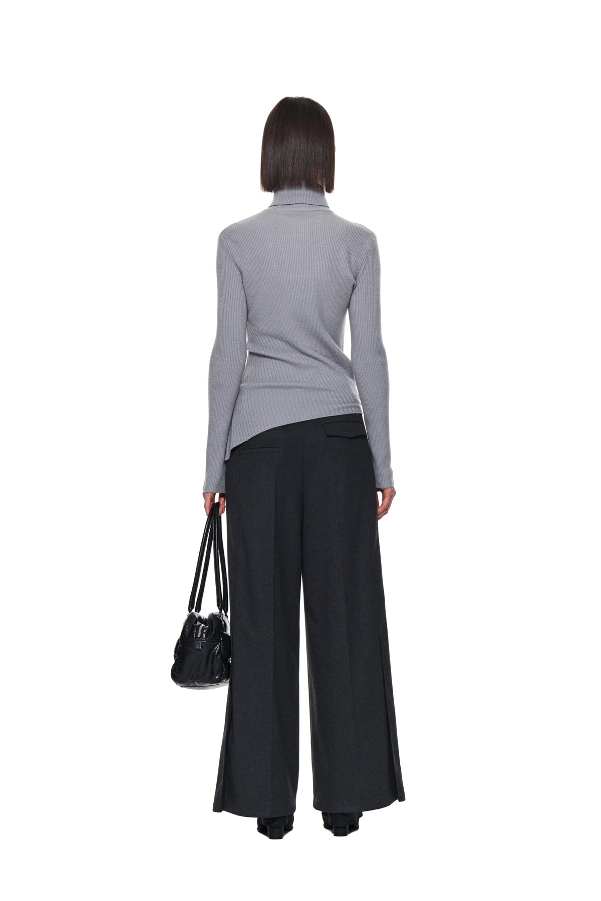 Matin Kim - Side Pleats Trouser (Charcoal) product image 7 | TRAB K-Fashion Australia
