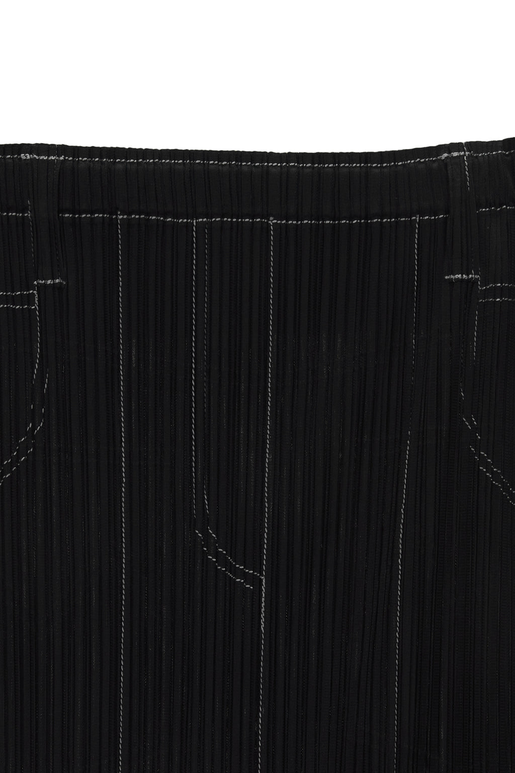 Matin Kim - Pleats Stitch Layered Skirt (Black) product image 3 | TRAB K-Fashion Australia