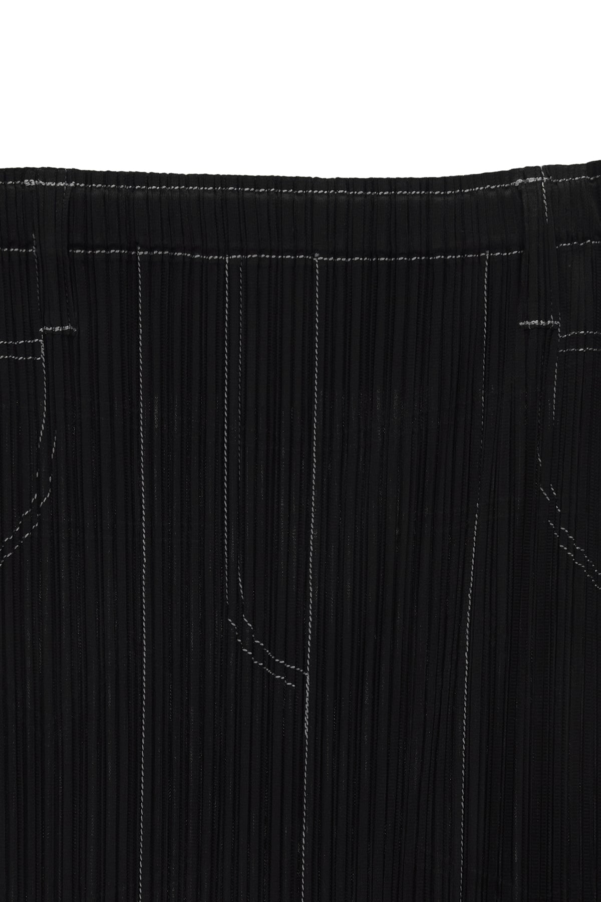 Matin Kim - Pleats Stitch Layered Skirt (Black) product image 3 | TRAB K-Fashion Australia