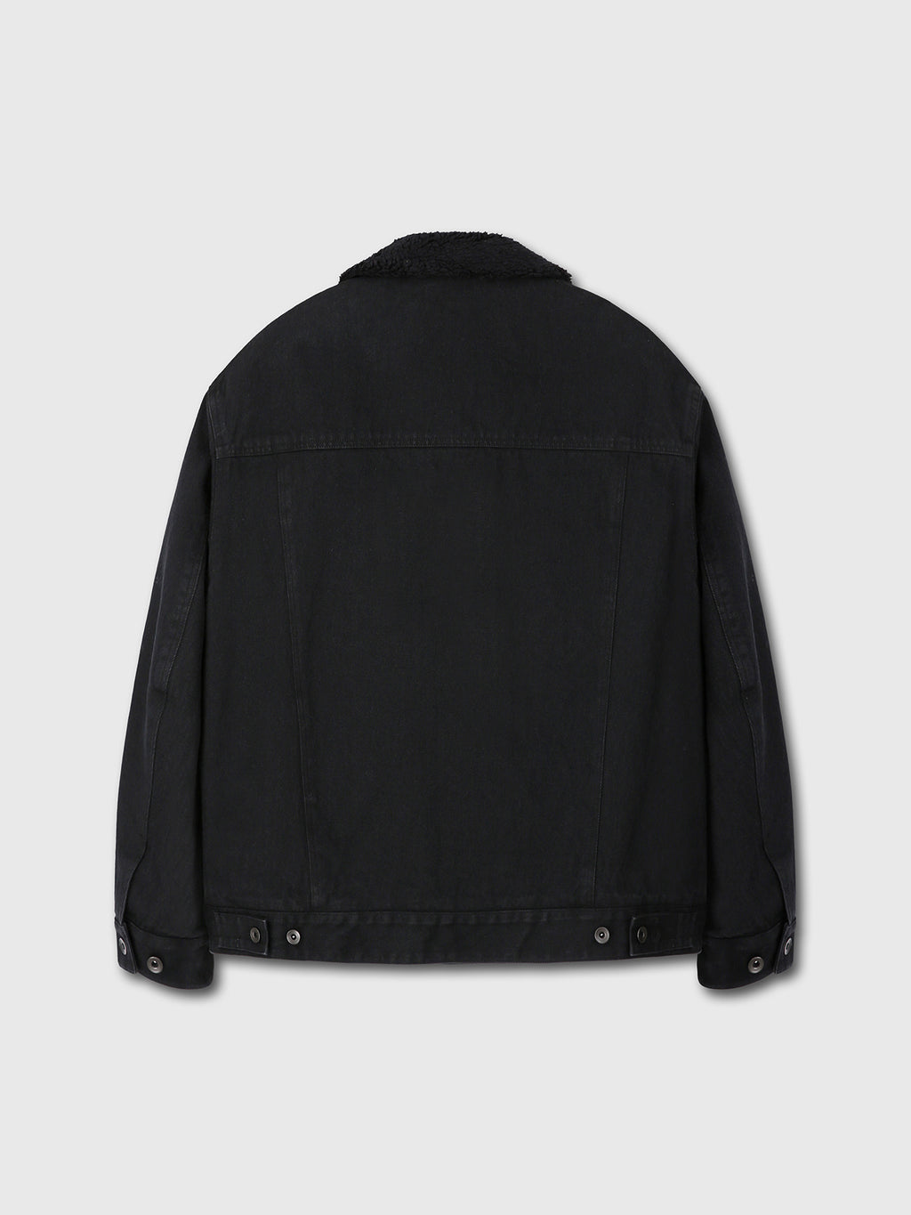 Tonywack - Wool Shearling Collar Denim Jacket (Washed Black) product image 13 | TRAB K-Fashion Australia
